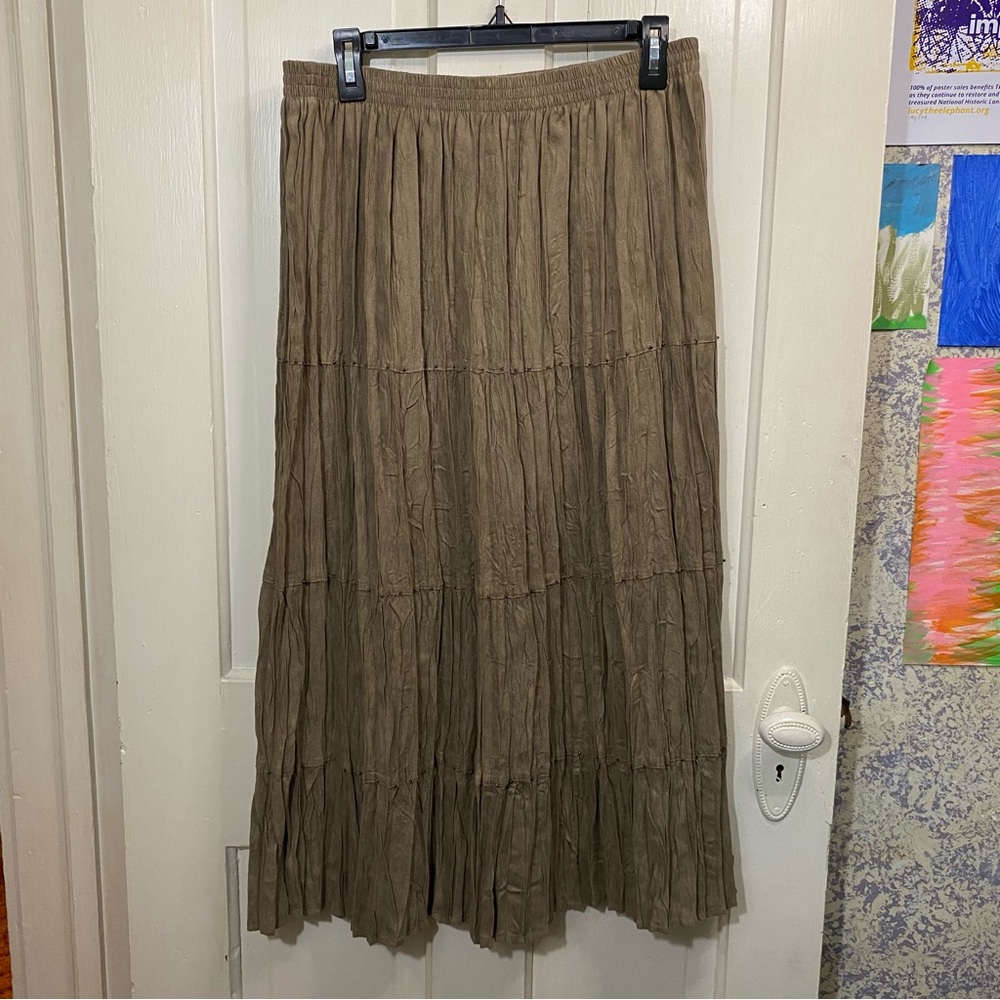ALFRED DUNNER | Alfred Dunner Brown Pleated Skirt
